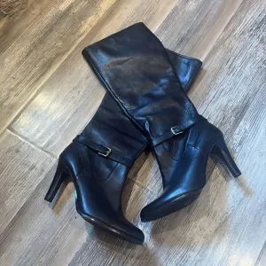 Ralph Lauren tall Bethan knee high heel boots SZ 9