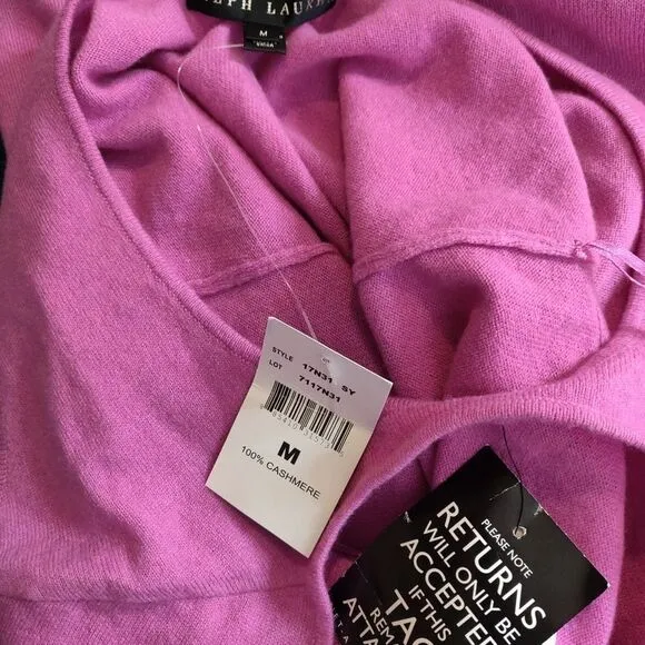 Ralph Lauren Black Label Pink 100% Cashmere Dress