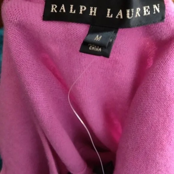 Ralph Lauren Black Label Pink 100% Cashmere Dress