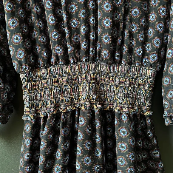 Ramy Brook Printed Davie Silk Mini Dress Large