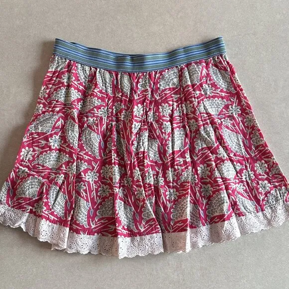 RARE 2000s Free People Fantastic Floral Elastic Skirt ASO Miley Stewart