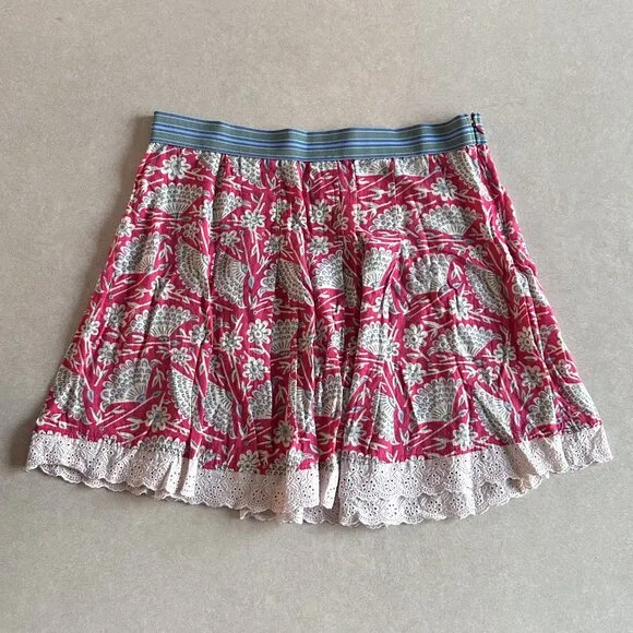 RARE 2000s Free People Fantastic Floral Elastic Skirt ASO Miley Stewart