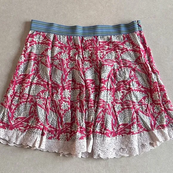 RARE 2000s Free People Fantastic Floral Elastic Skirt ASO Miley Stewart