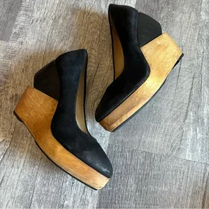 Rare Allsaints spitalfields Platform Wedges Shoes Size 38