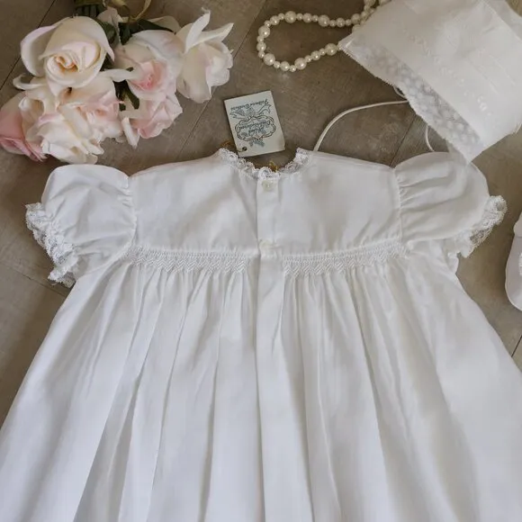 RARE White Heirloom Gown 5 Piece Set NB/3 Month Feltman Brother Special Occasion
