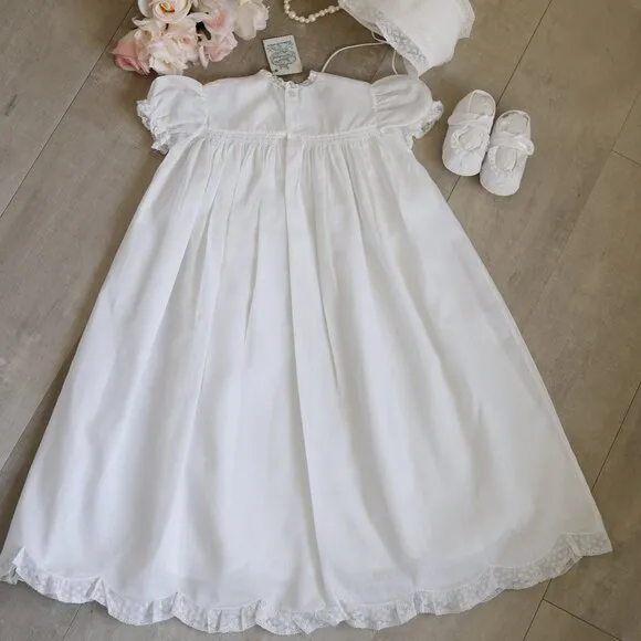 RARE White Heirloom Gown 5 Piece Set NB/3 Month Feltman Brother Special Occasion