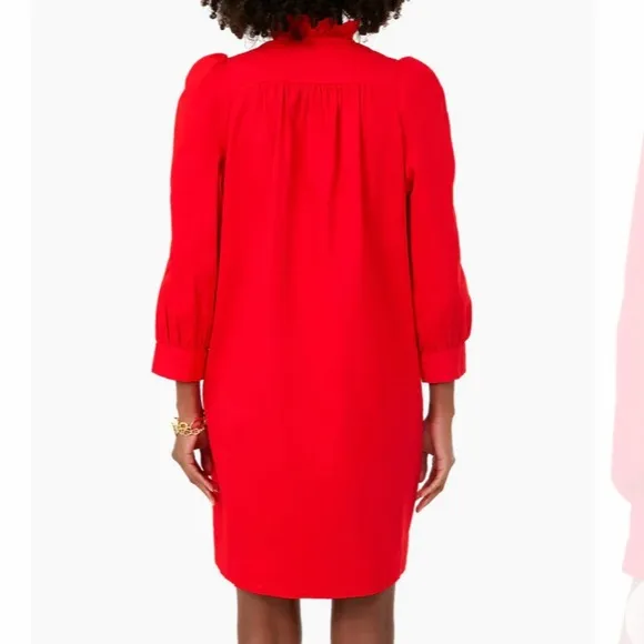 Red Claiborne DressPOMANDER PLACE