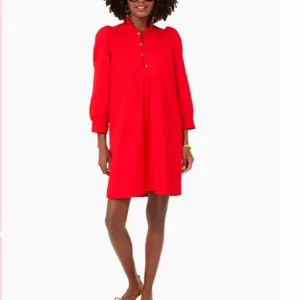 Red Claiborne DressPOMANDER PLACE
