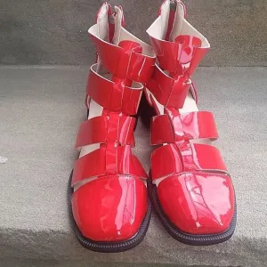 Red patent leather shoes. RONALD McDonald's ❤️