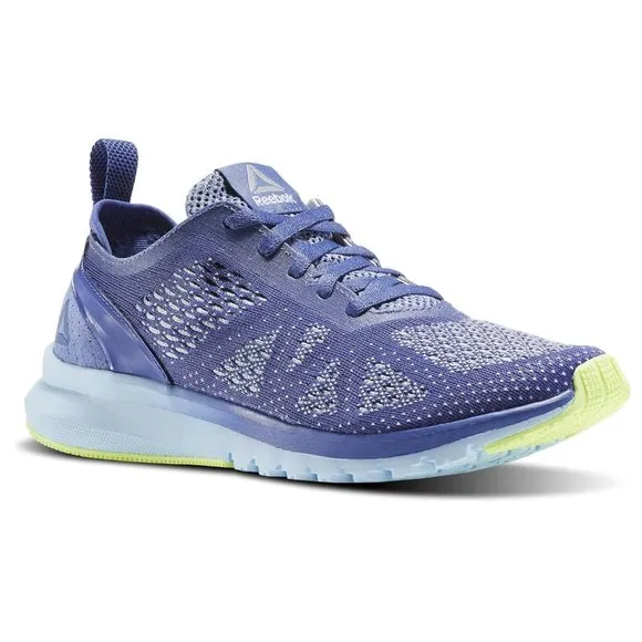 Reebok Print Smooth Clip Ultraknit Shadow Blue Womens Running Shoes BS5135