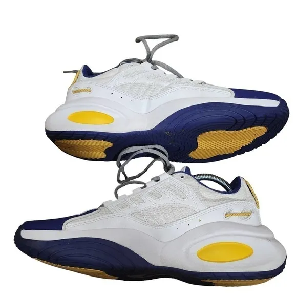 Reebok Solution Mid GW4377 White /Purple Iverson Athletic Basketball Shoes M10