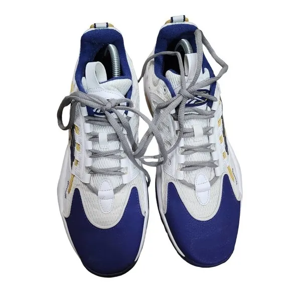 Reebok Solution Mid GW4377 White /Purple Iverson Athletic Basketball Shoes M10