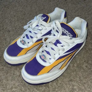 Reebok x NFL Minnesota Viking purple gold white sneakers