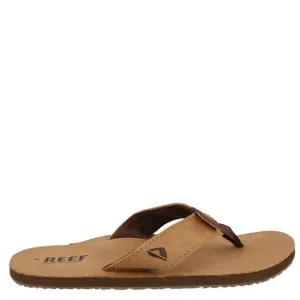 REEF MEN'S SANDALS, LEATHER SMOOTHY, BRONZE BROWN, 13