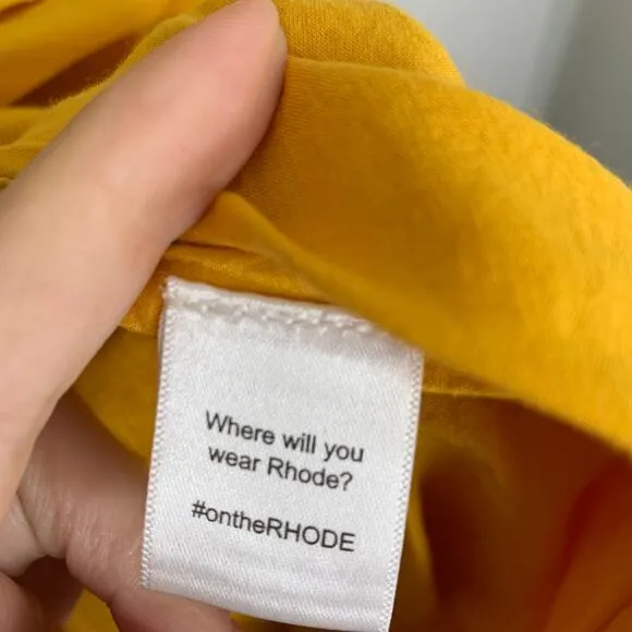 Rhode Resort Yellow Flower Frida Dress Womens Large