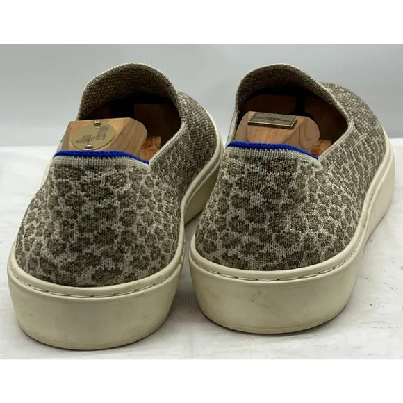 Rothy's Cheetah Print Slip on Shoes Sneakers Women's 9 Comfort