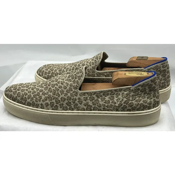Rothy's Cheetah Print Slip on Shoes Sneakers Women's 9 Comfort