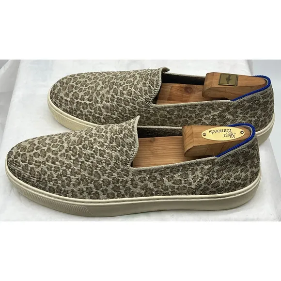 Rothy's Cheetah Print Slip on Shoes Sneakers Women's 9 Comfort