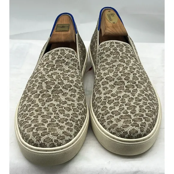 Rothy's Cheetah Print Slip on Shoes Sneakers Women's 9 Comfort