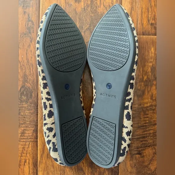 ROTHY’S Leopard Print Ballet Shoes