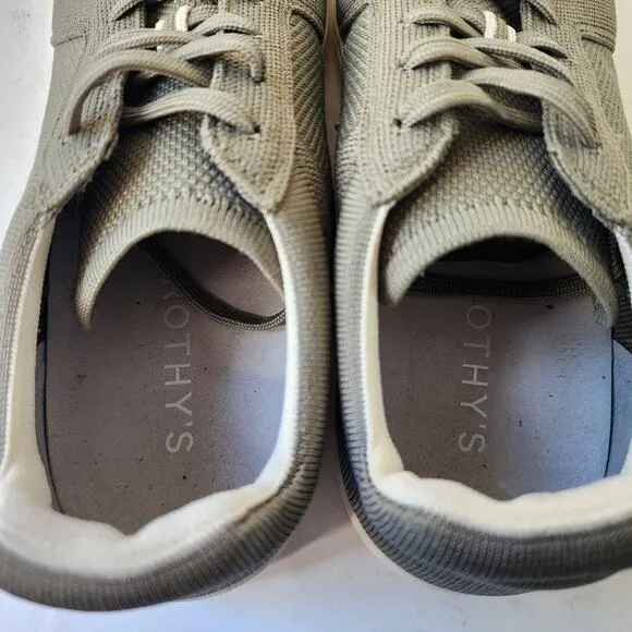 Rothy's RS01 Knit Sneakers Men's 11 Green Casual Lace-up Shoes