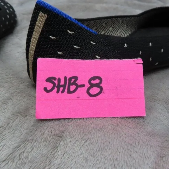 Rothy's Shoes US 5.5W The Flat Ivory Polka Dot Print Fabric Ballet Flats