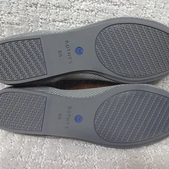 Rothy’s The Flat Charcoal Gray Round Toe Slip On Shoes Women's Size 7.5, 8, 10.5