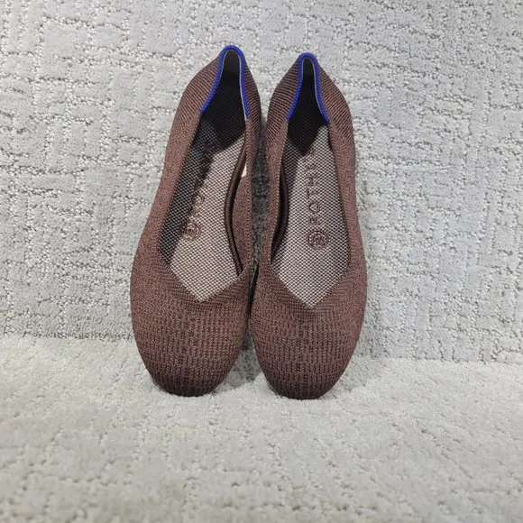 Rothy’s The Flat Women's Size US 7 Truffle Python Round Toe Ballet Shoes