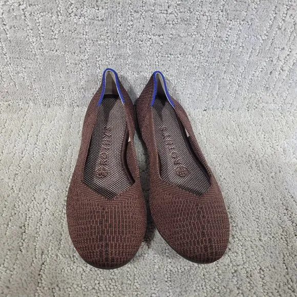 Rothy’s The Flat Women's Size US 7 Truffle Python Round Toe Ballet Shoes