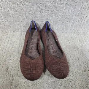 Rothy’s The Flat Women's Size US 7 Truffle Python Round Toe Ballet Shoes