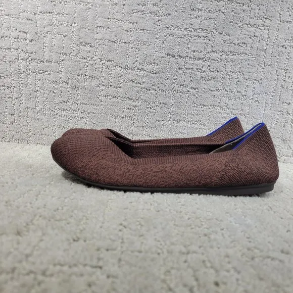 Rothy’s The Flat Women's Size US 7 Truffle Python Round Toe Ballet Shoes