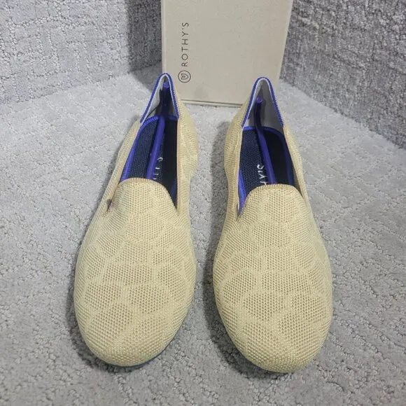 Rothy's The Loafer Women's Size 7.5 US Sahara Gold Round Toe Ballet Flat Shoes