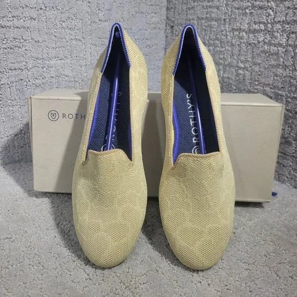 Rothy's The Loafer Women's Size 7.5 US Sahara Gold Round Toe Ballet Flat Shoes