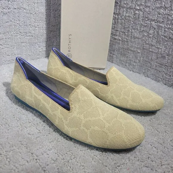 Rothy's The Loafer Women's Size 7.5 US Sahara Gold Round Toe Ballet Flat Shoes