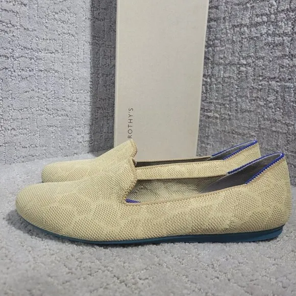 Rothy's The Loafer Women's Size 7.5 US Sahara Gold Round Toe Ballet Flat Shoes