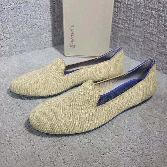 Rothy's The Loafer Women's Size 7.5 US Sahara Gold Round Toe Ballet Flat Shoes