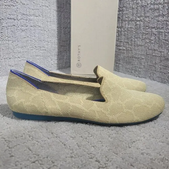 Rothy's The Loafer Women's Size 7.5 US Sahara Gold Round Toe Ballet Flat Shoes