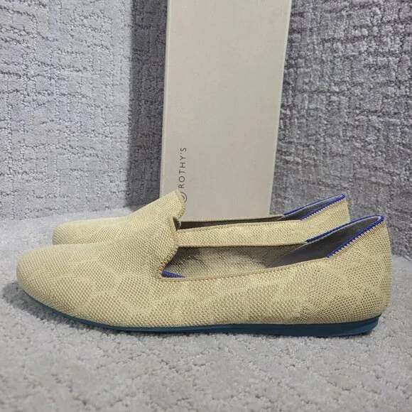 Rothy's The Loafer Women's Size 7.5 US Sahara Gold Round Toe Ballet Flat Shoes