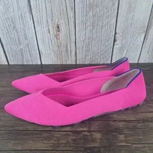 Rothys The Point Slip On Ballet Flats Women's Sz 8.5 Pink Wild Orchid Camo (VGC)
