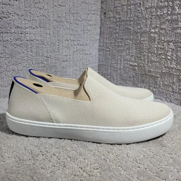 Rothy's The Sneaker Sand Ivory Textile Slip On Shoes Women's Multiple Sizes