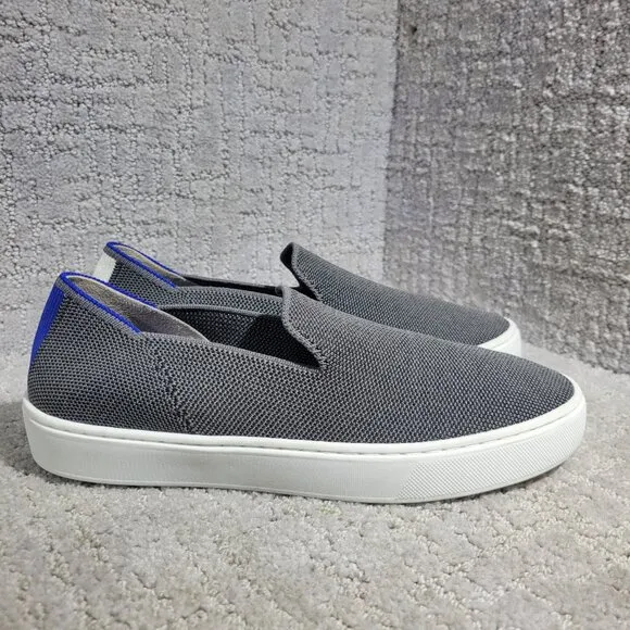 Rothy's The Sneaker Women's Size 6.5 US Steel Gray Textile Slip On Casual Shoes