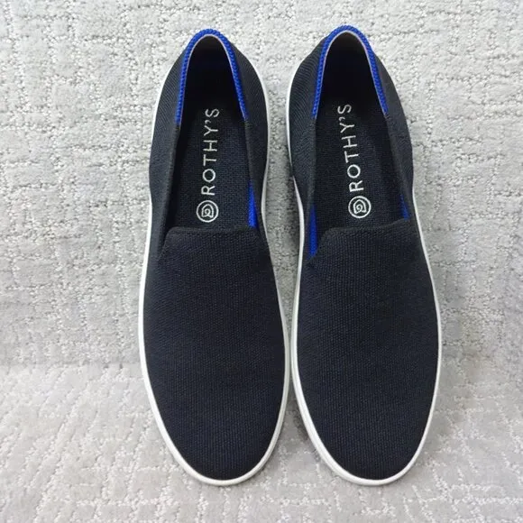 Rothy’s The Sneakers Black Comfort Slip On Shoes Women's Multiple Sizes