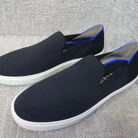 Rothy’s The Sneakers Black Comfort Slip On Shoes Women's Multiple Sizes