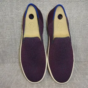 Rothy’s The Sneakers Women's Size 8.5 US Fig Python Purple Comfort Slip On Shoes