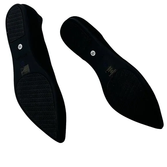 Rothy's Women's Black The Point Flats Pointed Toe Slip On Flats Size 10 NWOB