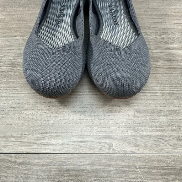 Rothy's Women's Gray Round Toe The Flat Ballet Slip-Ons Shoes Size 5