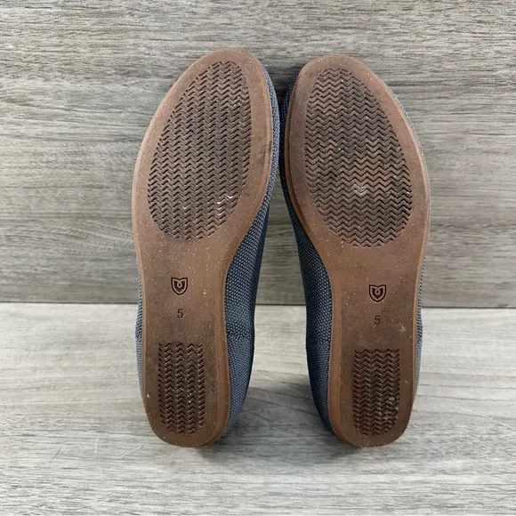Rothy's Women's Gray Round Toe The Flat Ballet Slip-Ons Shoes Size 5