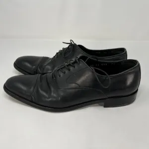 Salvatore Ferragamo Cap Toe Oxford Dress Shoes Black Mens Size 7.5 D