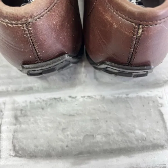 Salvatore Ferragamo Men' 10 Brown Leather Silver Horse Bit Loafer Dress Shoes