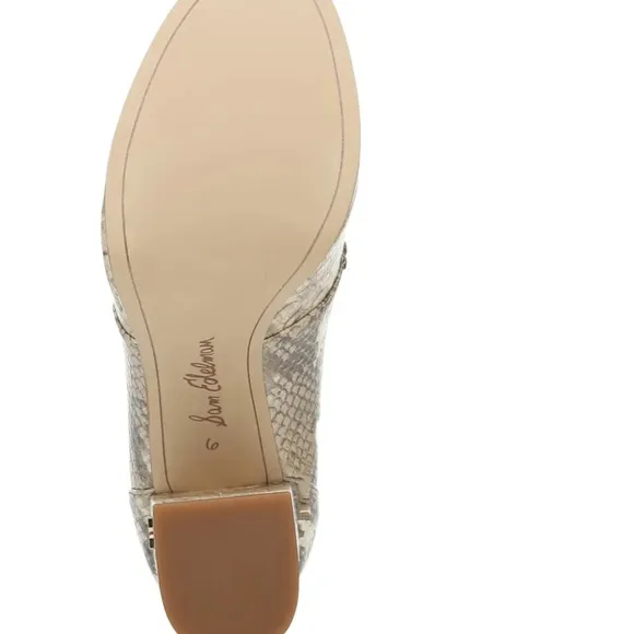 Sam Edelman Aurelie Platform Loafer Women Shoes Wheat Multi Snake-Print Size 8